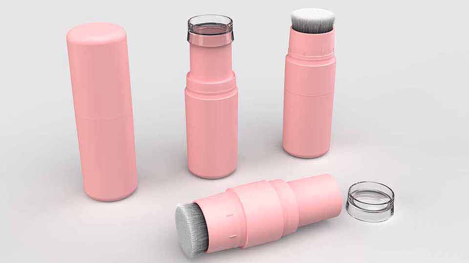 Цевка за прашок со глава на четка Цевка за прашок со глава на четка